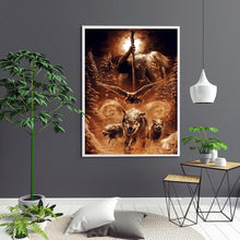 Charger l&#39;image dans la galerie, Loups - peinture en diamant complet - 30x40cm

