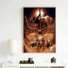 Charger l&#39;image dans la galerie, Loups - peinture en diamant complet - 30x40cm
