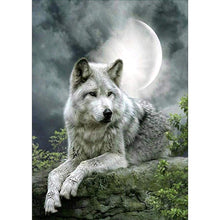 Charger l&#39;image dans la galerie, Loups - peinture en diamant complet - 30x40cm
