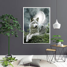 Charger l&#39;image dans la galerie, Loups - peinture en diamant complet - 30x40cm
