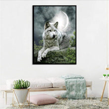 Charger l&#39;image dans la galerie, Loups - peinture en diamant complet - 30x40cm

