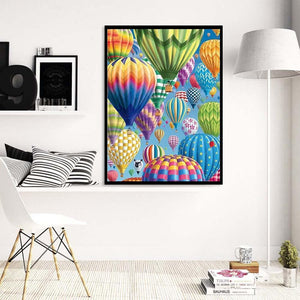 Ballon à air - peinture en diamant complet - 30x40cm