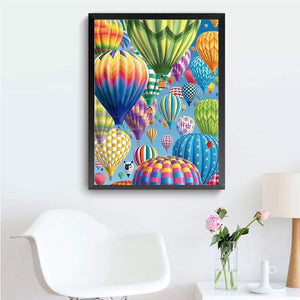 Ballon à air - peinture en diamant complet - 30x40cm