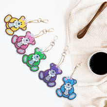 Charger l&#39;image dans la galerie, 5pièces Petit ours DIY Porte-clés
