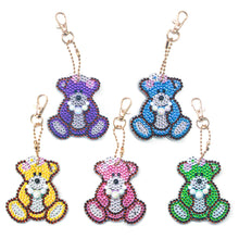 Charger l&#39;image dans la galerie, 5pièces Petit ours DIY Porte-clés

