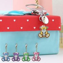 Charger l&#39;image dans la galerie, 5pièces Petit ours DIY Porte-clés
