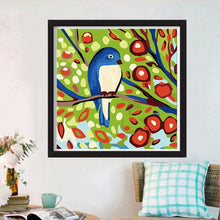 Charger l&#39;image dans la galerie, Oiseau de branche - diamant rond complet - 30x30cm
