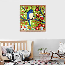 Charger l&#39;image dans la galerie, Oiseau de branche - diamant rond complet - 30x30cm
