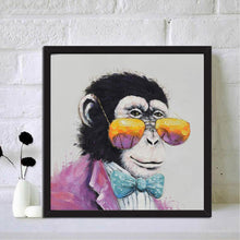 Charger l&#39;image dans la galerie, Orang-outan - diamant rond complet - 30x30cm
