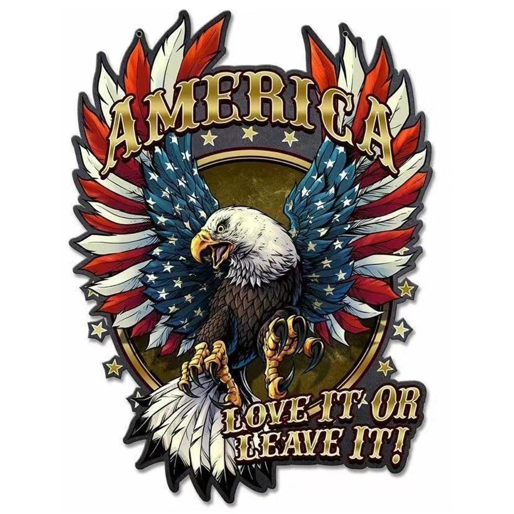 Aigle coloré - peinture complète de diamant - 30x40cm