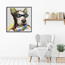 Charger l&#39;image dans la galerie, Beau chien - diamant rond complet - 30x30cm
