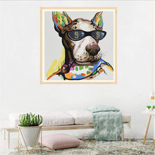 Charger l&#39;image dans la galerie, Beau chien - diamant rond complet - 30x30cm
