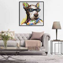 Charger l&#39;image dans la galerie, Beau chien - diamant rond complet - 30x30cm

