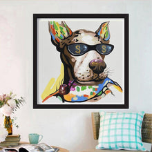 Charger l&#39;image dans la galerie, Beau chien - diamant rond complet - 30x30cm
