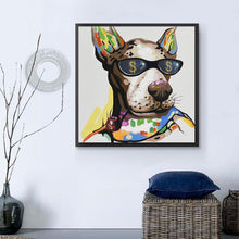 Charger l&#39;image dans la galerie, Beau chien - diamant rond complet - 30x30cm

