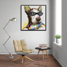 Charger l&#39;image dans la galerie, Beau chien - diamant rond complet - 30x30cm

