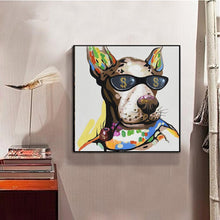 Charger l&#39;image dans la galerie, Beau chien - diamant rond complet - 30x30cm
