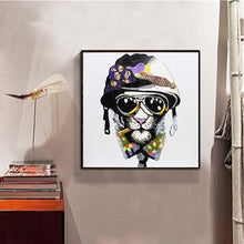 Charger l&#39;image dans la galerie, Chien de mode - diamant rond complet - 30x30cm

