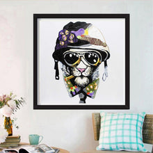 Charger l&#39;image dans la galerie, Chien de mode - diamant rond complet - 30x30cm
