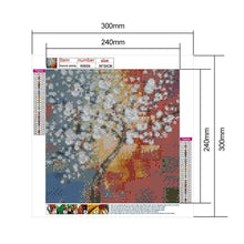 Charger l&#39;image dans la galerie, Fleur bloom - diamant rond complet - 30x30cm
