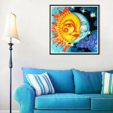 Charger l&#39;image dans la galerie, Soleil et lune - peinture pleine diamant - 30x30cm
