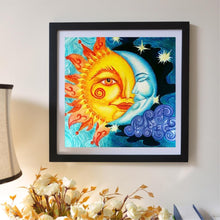 Charger l&#39;image dans la galerie, Soleil et lune - peinture pleine diamant - 30x30cm
