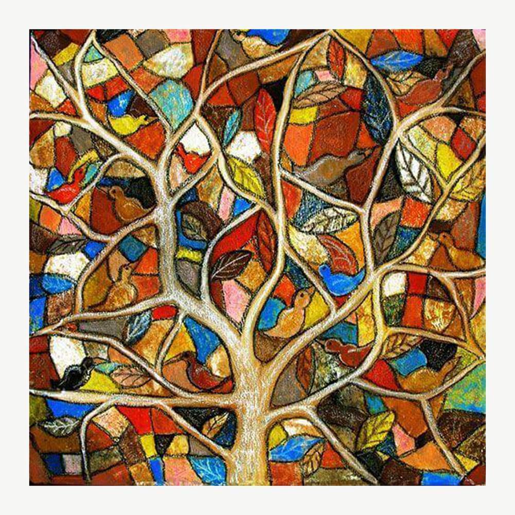 Arbre - peinture en diamant complet - 30x30cm