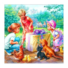 Charger l&#39;image dans la galerie, Enfants - peinture en diamant complet - 30x30cm
