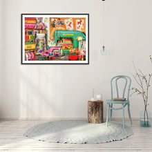 Charger l&#39;image dans la galerie, Machine à coudre - peinture en diamant complet - 40x30cm
