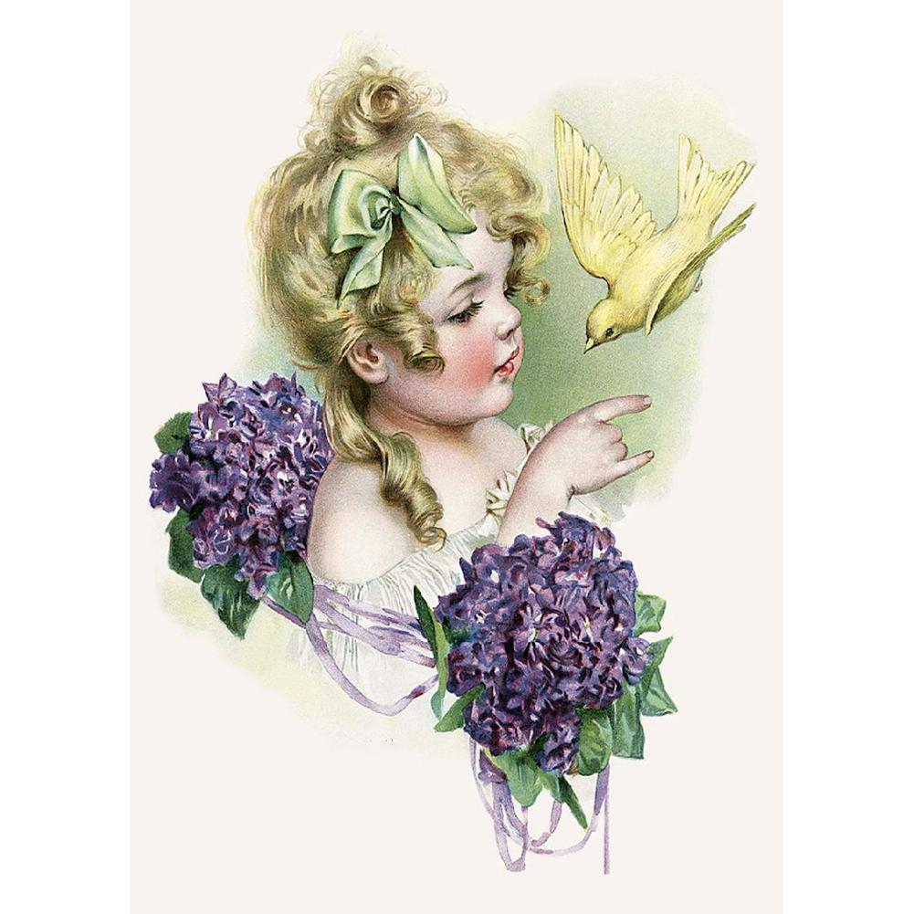 Bébé d’ange - peinture complète de diamant - 40x30cm