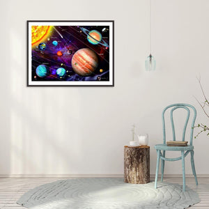 Univers - peinture diamant pleine - 40x30cm
