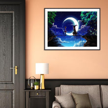 Charger l&#39;image dans la galerie, Amis rencontrent - peinture diamant - 40x30cm
