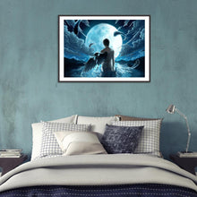 Charger l&#39;image dans la galerie, Ange d’aile pliant - peinture complète de diamant - 40x30cm
