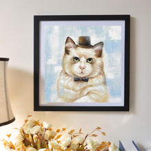 Charger l&#39;image dans la galerie, Chat - diamant rond complet - 30x30cm

