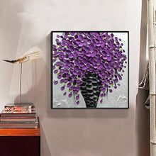 Charger l&#39;image dans la galerie, Fleur d’huile - diamant rond complet - 30x30cm
