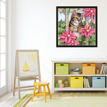 Charger l&#39;image dans la galerie, Chat - peinture en diamant complet - 30x30cm
