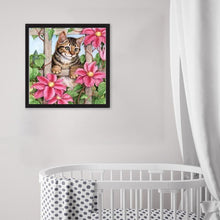 Charger l&#39;image dans la galerie, Chat - peinture en diamant complet - 30x30cm
