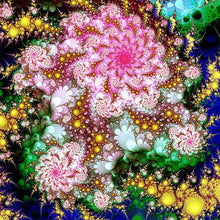 Charger l&#39;image dans la galerie, Fleurs - peinture en diamant complet - 30x30cm

