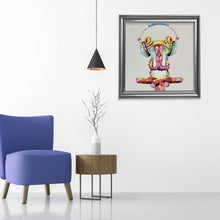 Charger l&#39;image dans la galerie, Grenouille de musique - diamant rond complet - 30x30cm
