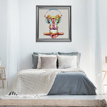 Charger l&#39;image dans la galerie, Grenouille de musique - diamant rond complet - 30x30cm
