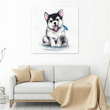 Charger l&#39;image dans la galerie, Chien - diamant rond complet - 30x30cm

