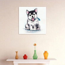 Charger l&#39;image dans la galerie, Chien - diamant rond complet - 30x30cm
