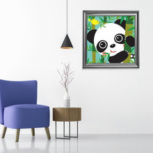 Charger l&#39;image dans la galerie, Panda - diamant rond complet - 30x30cm
