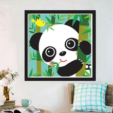 Charger l&#39;image dans la galerie, Panda - diamant rond complet - 30x30cm
