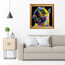 Charger l&#39;image dans la galerie, Chien - diamant rond complet - 30x30cm
