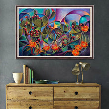 Charger l&#39;image dans la galerie, Fleur de cactus - peinture complète de diamant - 40x30cm
