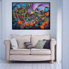 Charger l&#39;image dans la galerie, Fleur de cactus - peinture complète de diamant - 40x30cm
