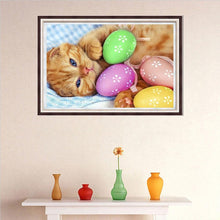 Charger l&#39;image dans la galerie, Chat - peinture en diamant complet - 40x30cm
