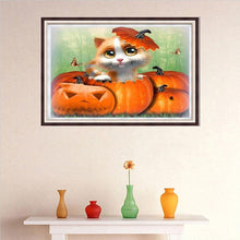 Charger l&#39;image dans la galerie, Chat - peinture en diamant complet - 40x30cm
