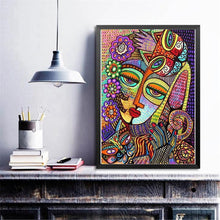 Charger l&#39;image dans la galerie, Visage humain - diamant rond complet - 30x40cm
